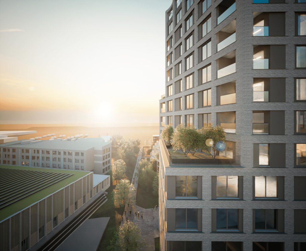 Duurzaam en multifunctioneel industrieel gebouw ontwerp met flexibele structuur voor toekomstbestendige bedrijfsruimtes